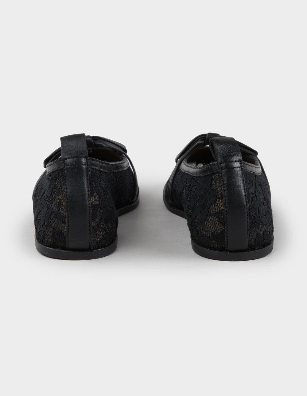FREE PEOPLE Mesh Mania Bow Womens Flats - BLACK Product Image