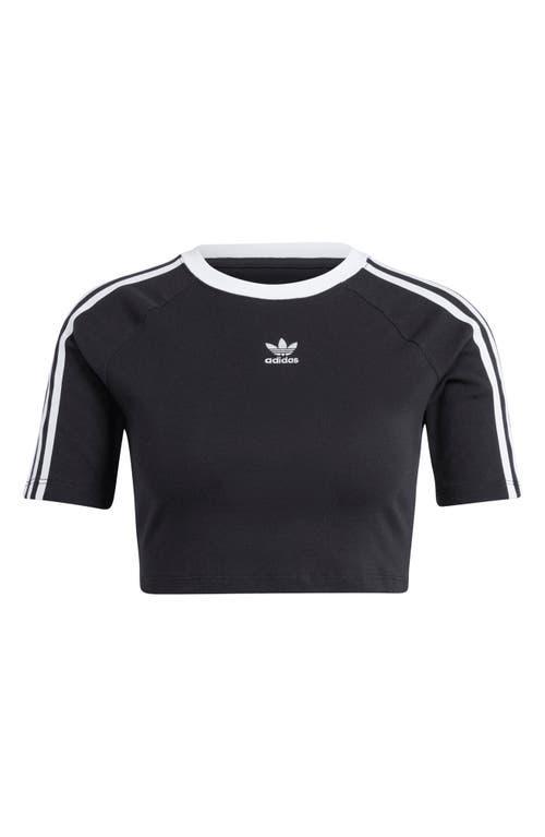 adidas Originals Crop Baby Tee in Black at Nordstrom, Size Medium Product Image
