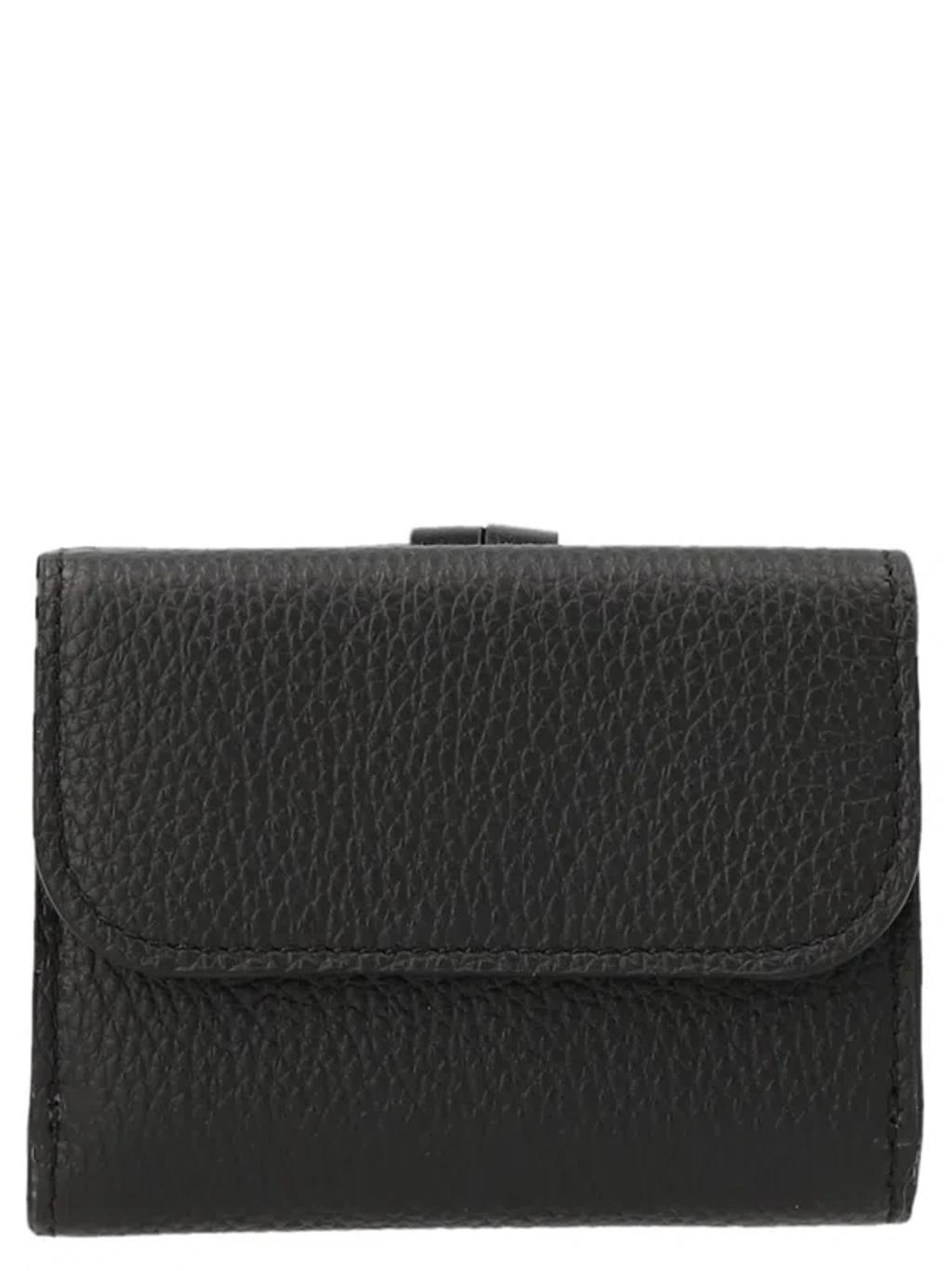 CHLOÉ Mini Tri Fold Wallets, Card Holders Black Product Image