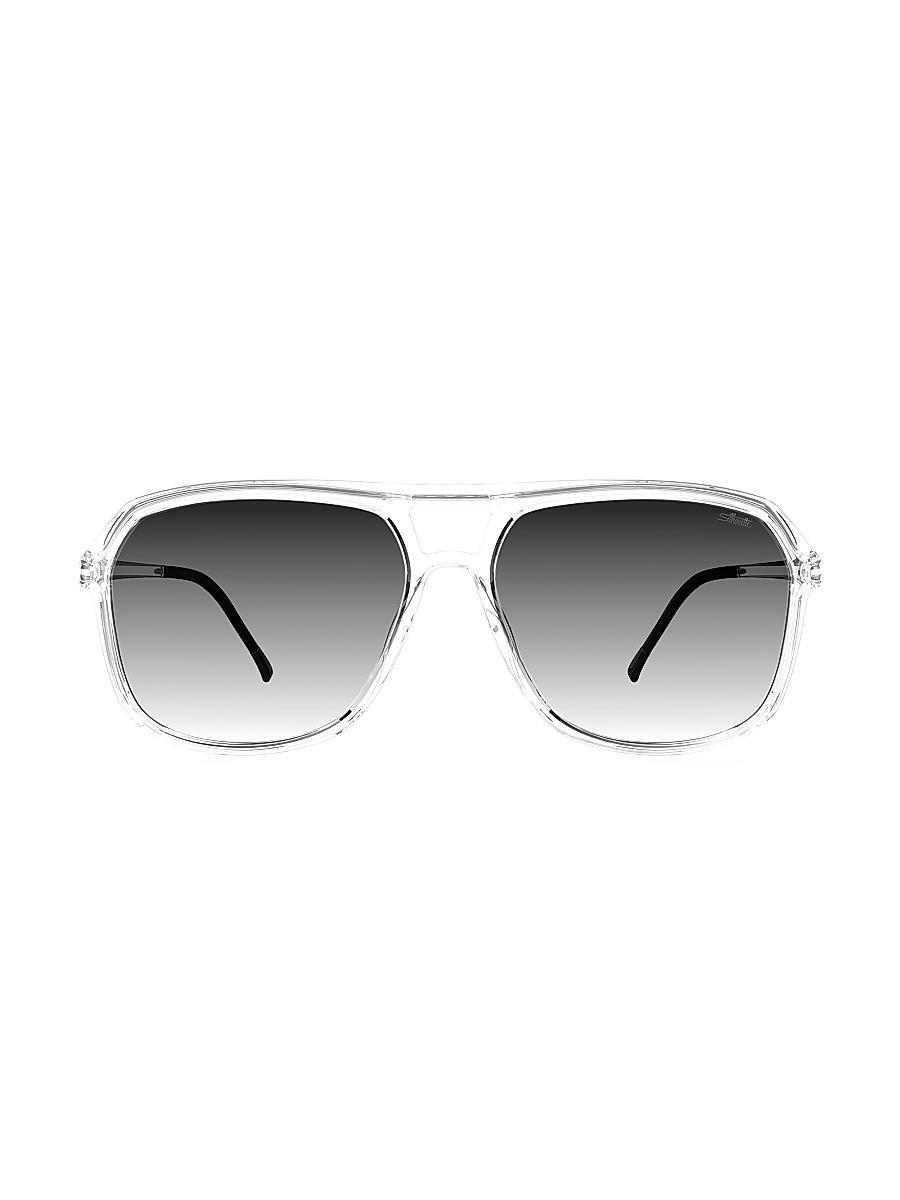 Mens Eos Midtown 60MM Aviator Sunglasses Product Image