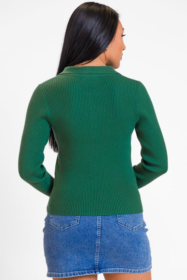 The Only Way Evergreen Collared Sweater  FINAL SALE Product Image