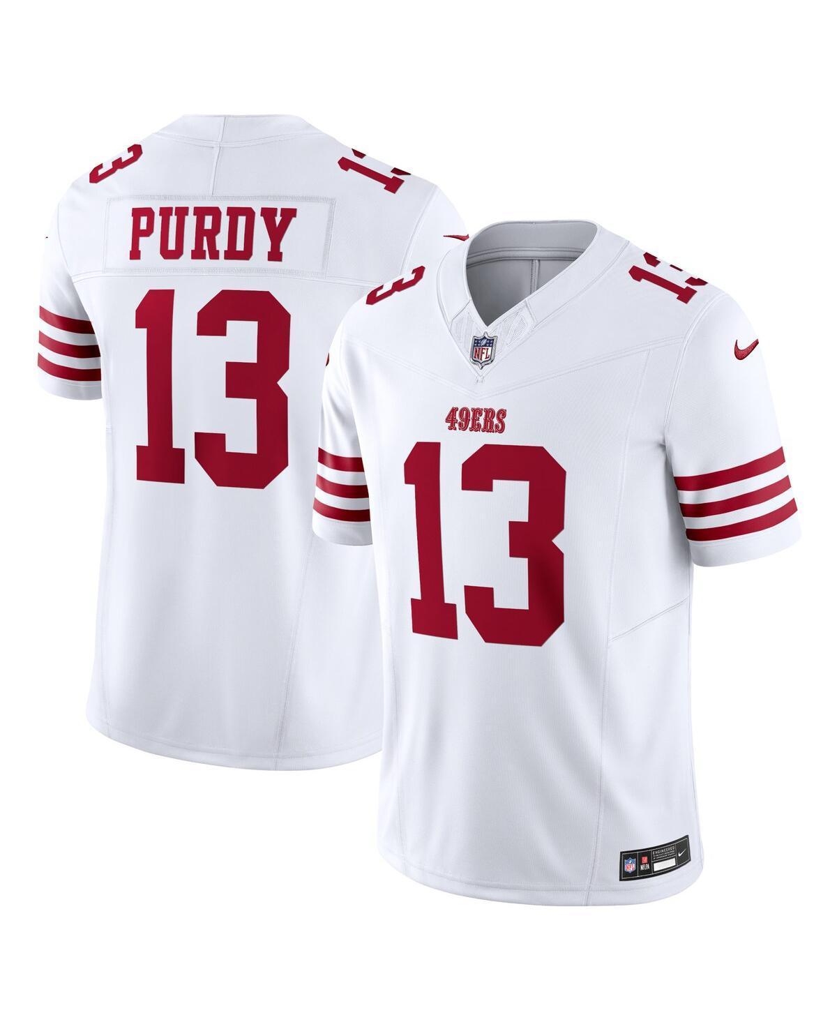 Men's Nike Brock Purdy White San Francisco 49ers Vapor F.U.S.E. Limited Jersey, Size: Small Product Image