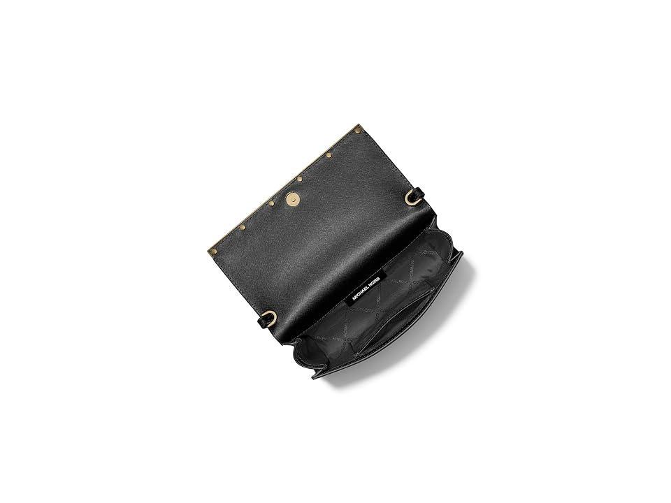 Large East-West Leather Clutch Bag Product Image