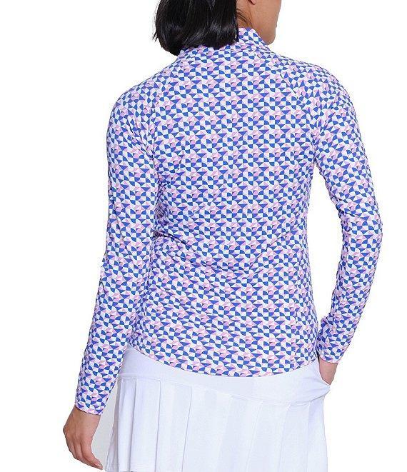 Sport Haley Printed Mock Neck Long Sleeve Shirt Product Image