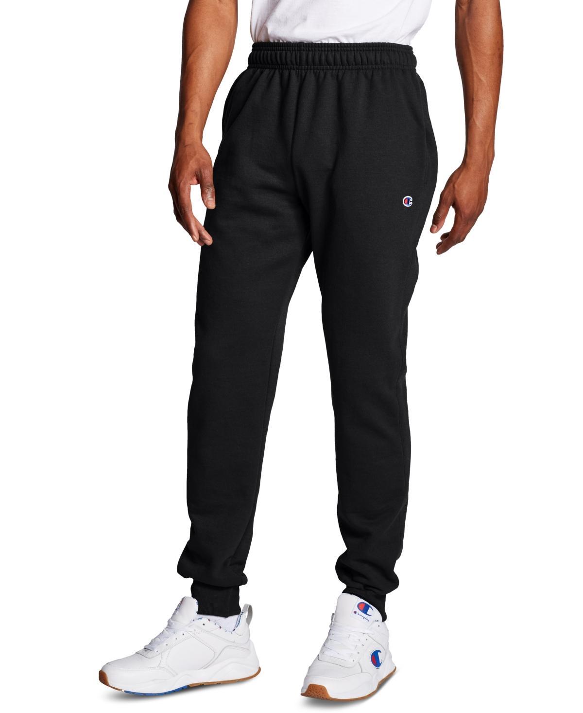 Mens Champion Powerblend Joggers, C Logo, 31 Scarlet M Product Image