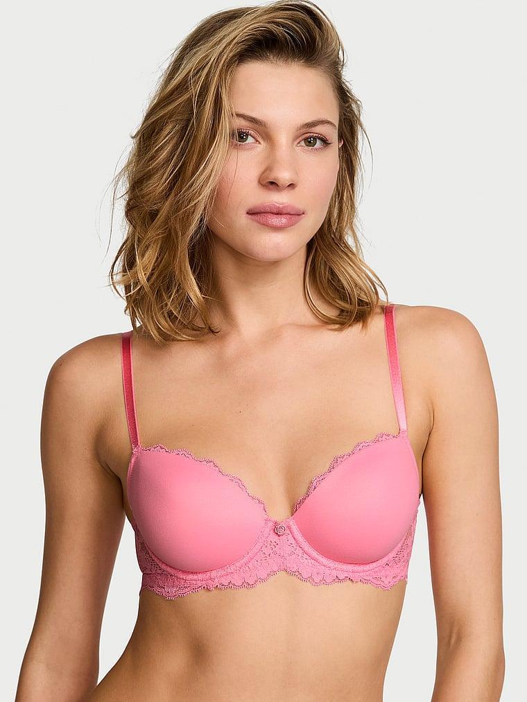 Smooth & Lace Lightly Lined Classic Coverage Demi Bra Product Image