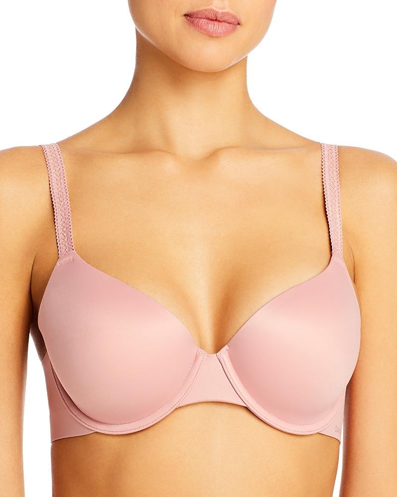 Calvin Klein Womens Liquid Touch Lightly Lined Full Coverage Bra - Pink - 32A Product Image