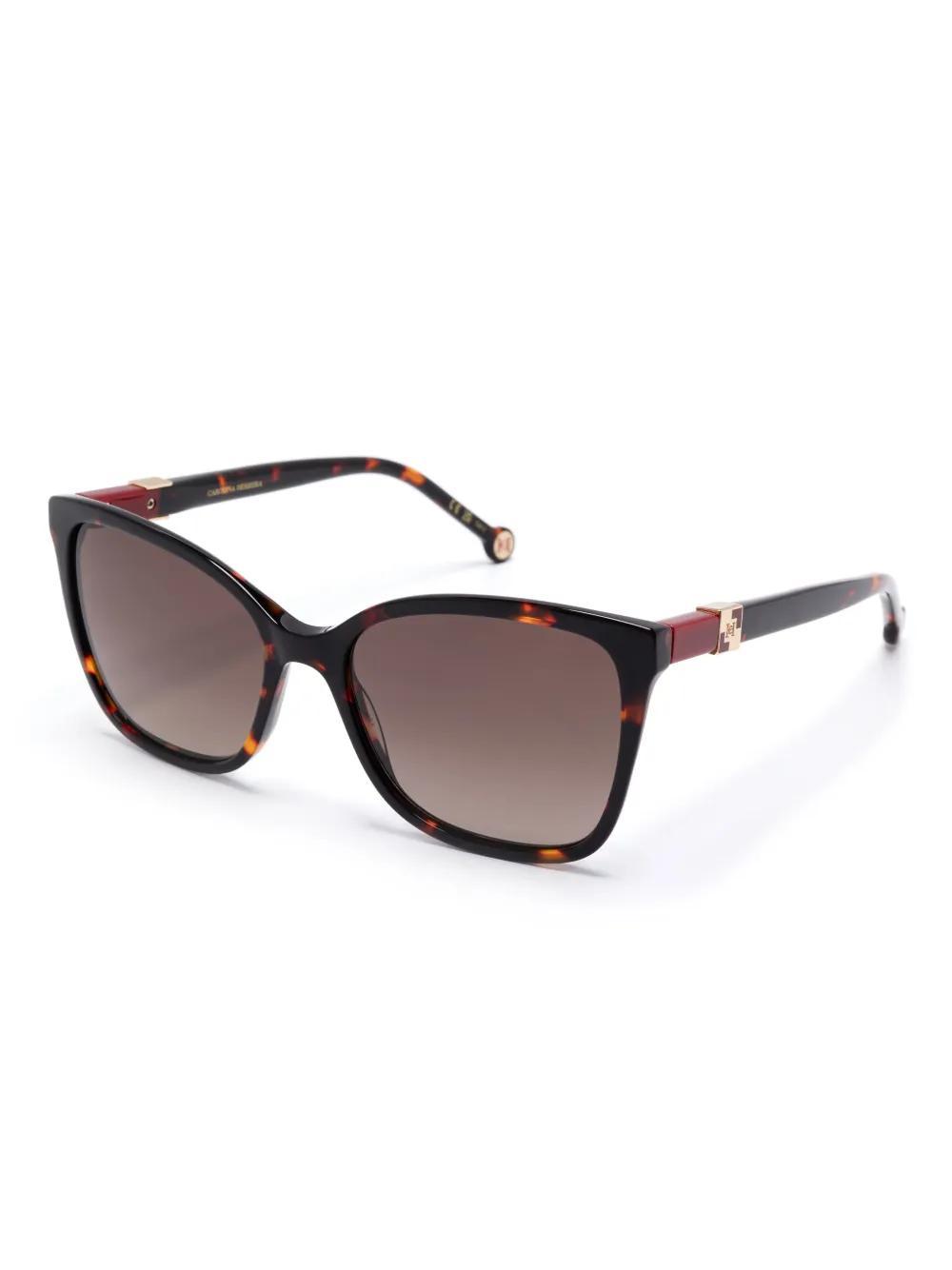 CAROLINA HERRERA Cat-eye Sunglasses In 086ha Brown Product Image