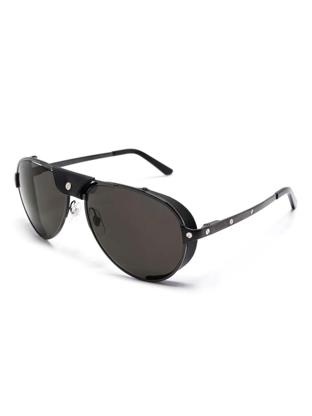 CARTIER Santos De  Sunglasses In Black Product Image