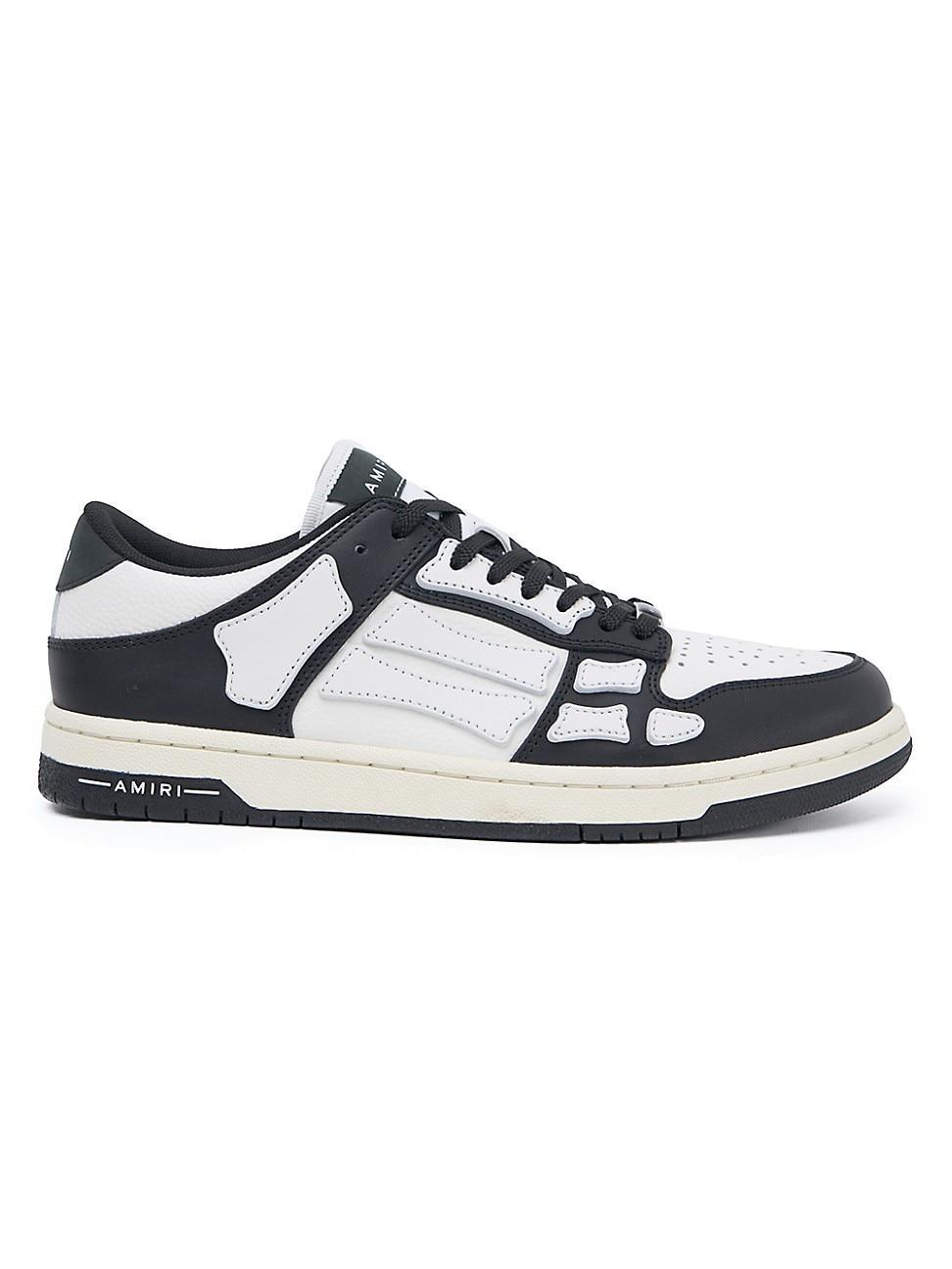 Mens Skel Bicolor Leather Low-Top Sneakers Product Image