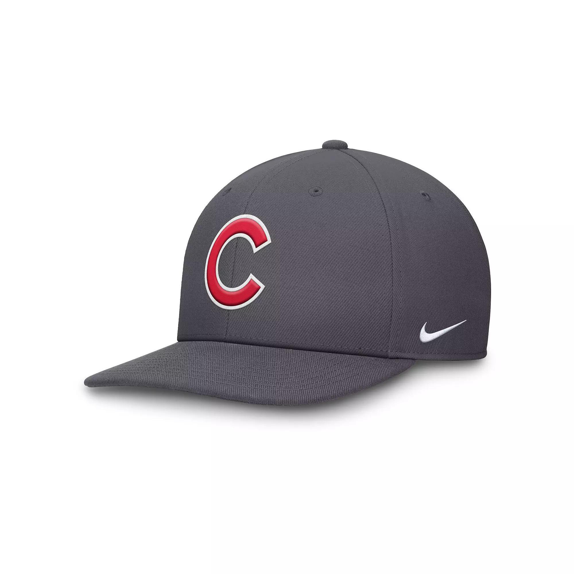 Men's Nike Gray Chicago Cubs Pro Performance Snapback Hat, Size: Medium/Large, Grey Product Image