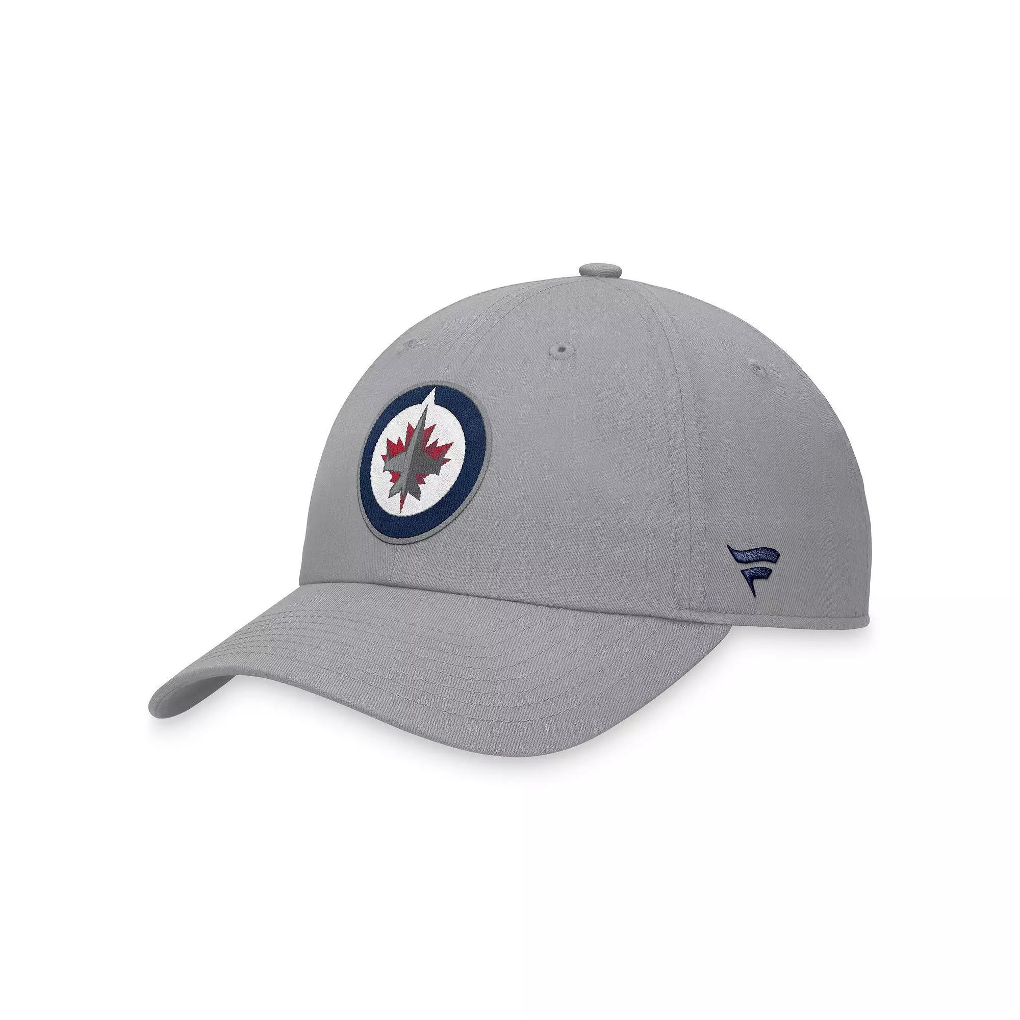 Men's Fanatics Branded Gray Winnipeg Jets Extra Time Adjustable Hat, Jts Grey Product Image