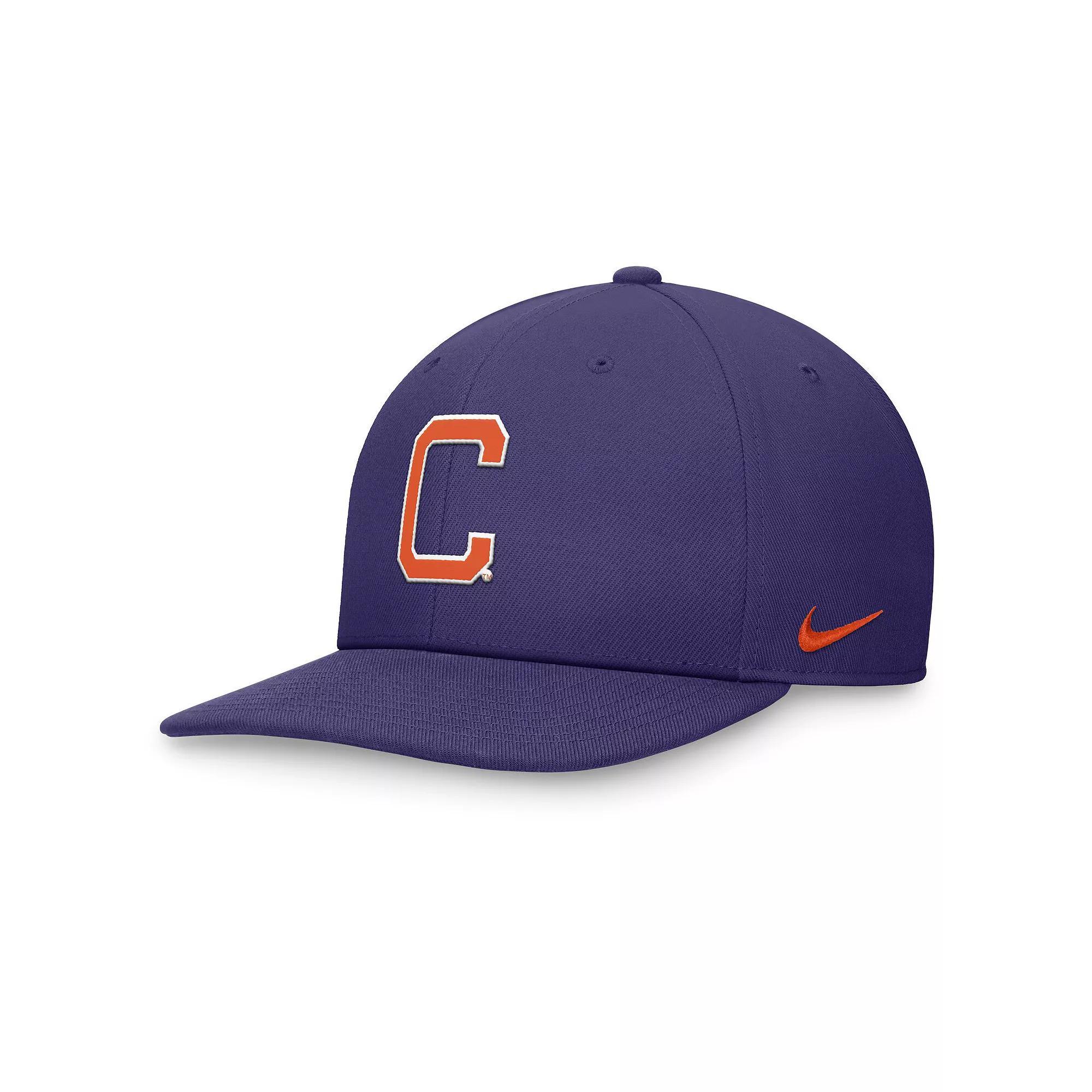 Men's Nike Purple Clemson Tigers Primetime Pro Snapback��Hat, Size: Medium/Large Product Image