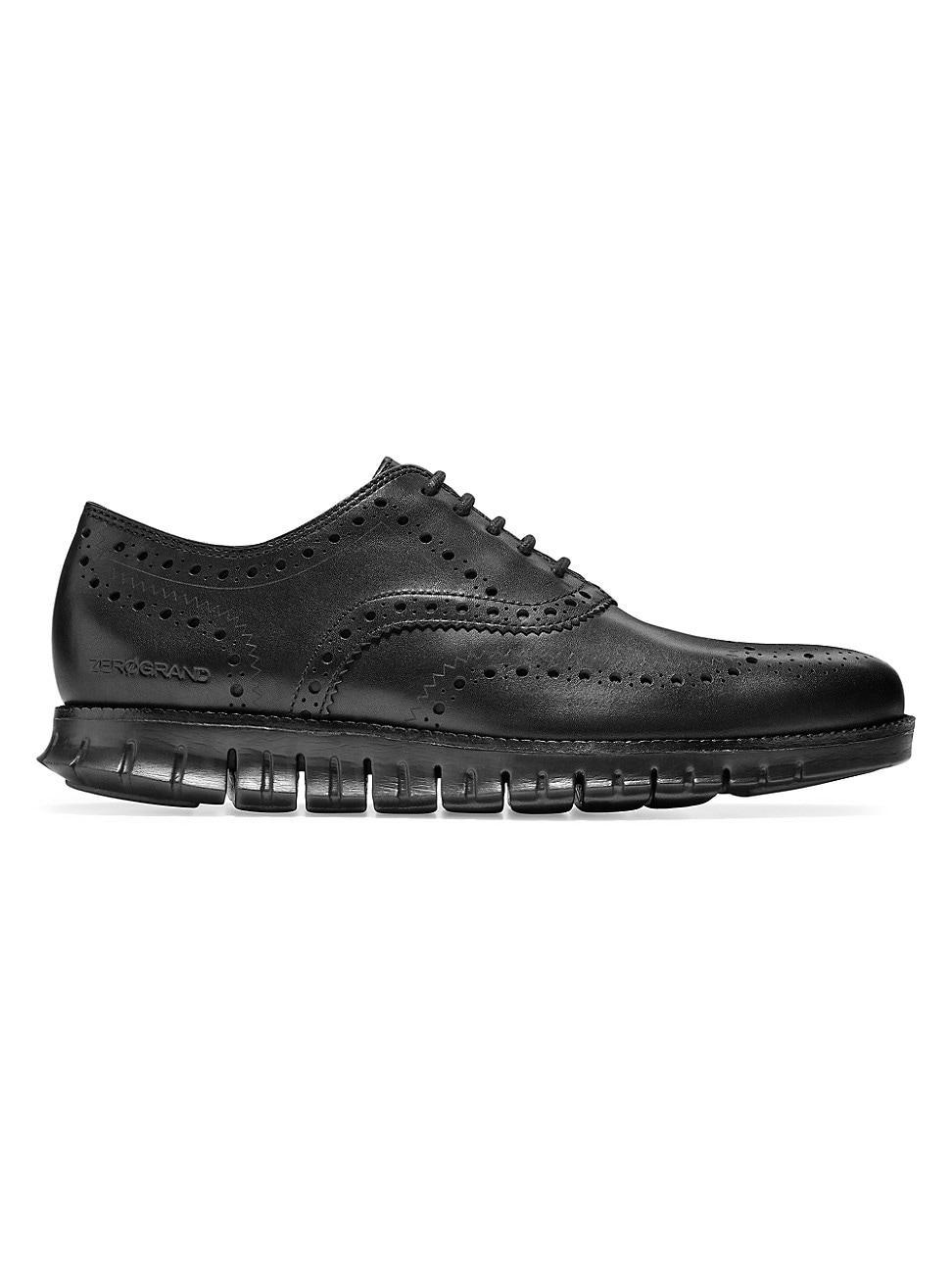 Cole Haan Mens ZERGRAND Leather Wingtip Brogue Oxfords Product Image