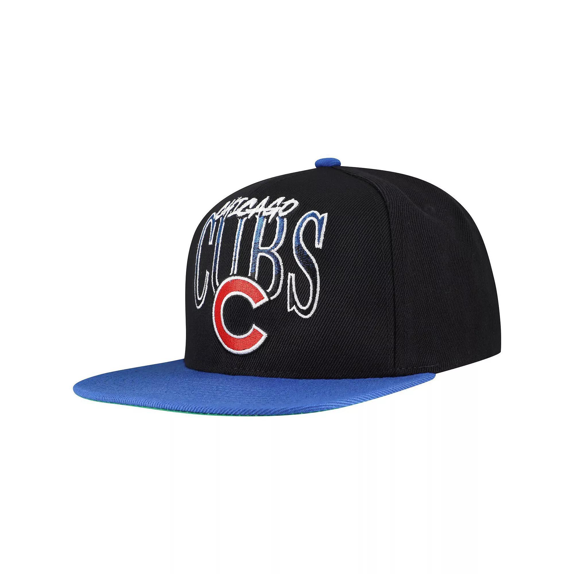 Mens Mitchell & Ness Chicago Cubs Rise Up Snapback Hat Product Image