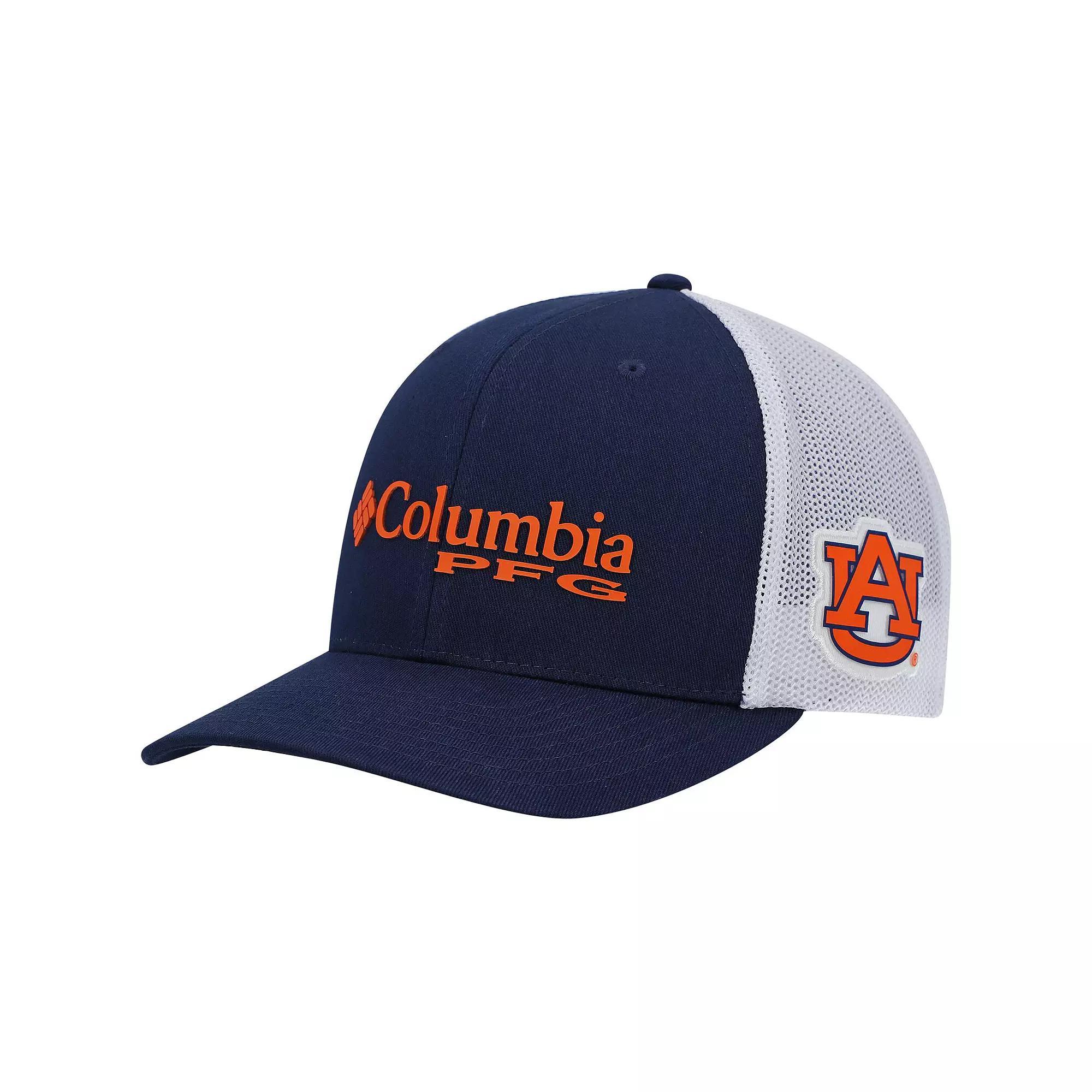 Men's Columbia Navy Auburn Tigers PFG Snapback Adjustable Hat, Blue Product Image