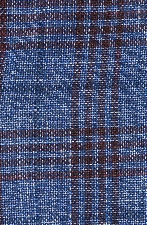 HUGO BOSS Hutson Glen Plaid Slim Fit Sport Coat In Blue Product Image
