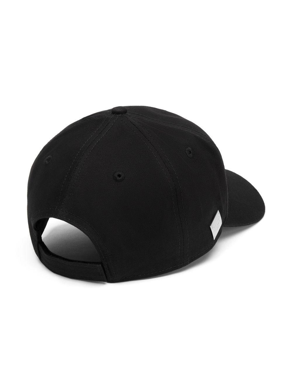 logo-plaque cotton baseball cap Product Image