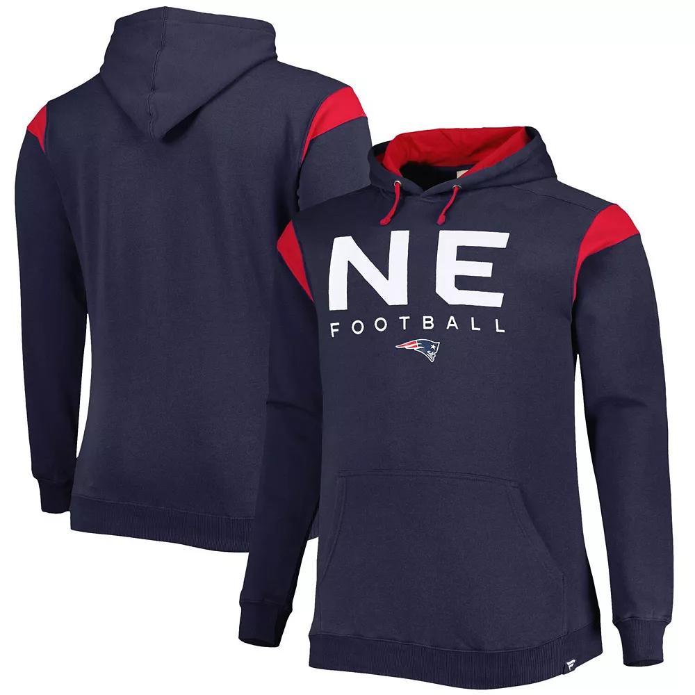 Men's Fanatics Branded Navy New England Patriots Big & Tall Call the Shots Pullover Hoodie, Size: 2XLT, Blue Product Image