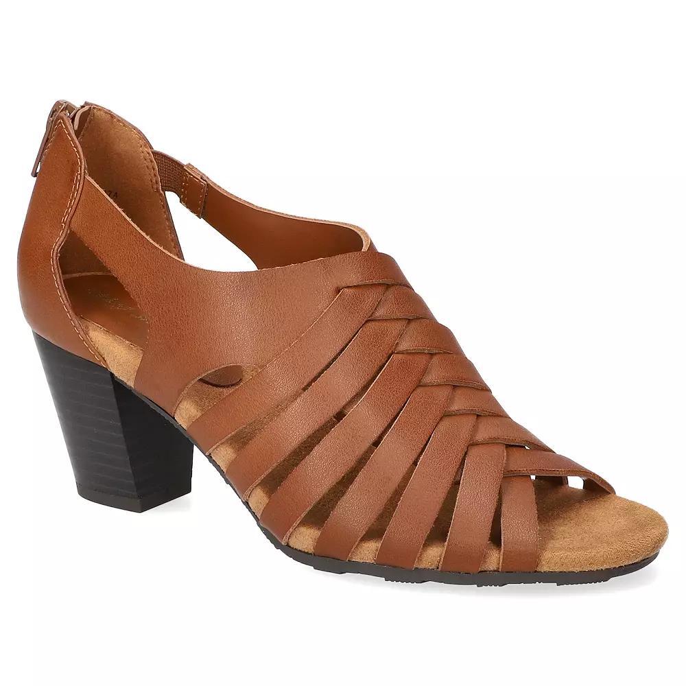 Easy Street Vanni Women's Block Heel Sandals, Size: 7.5 Wide, Red Product Image
