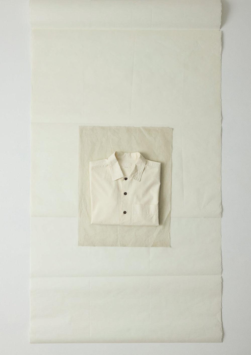 Garment Dyed Oxford Shirt | Ecru Product Image