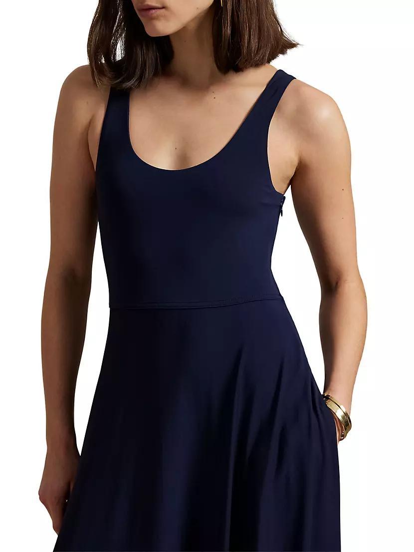 Matte Jersey Fit & Flare Maxi Dress Product Image
