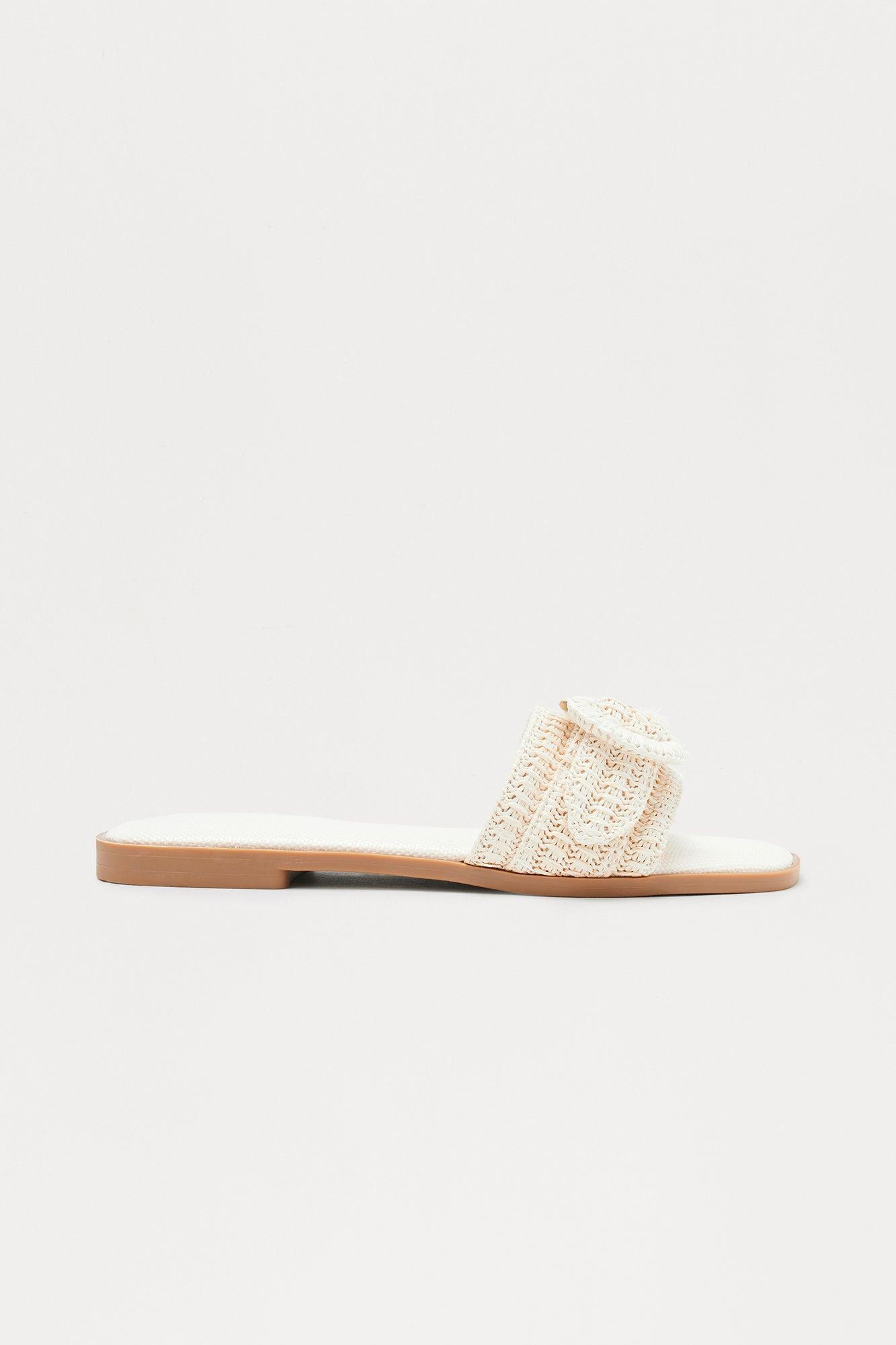 Ocean Spray Crochet Sandals - Ivory Product Image