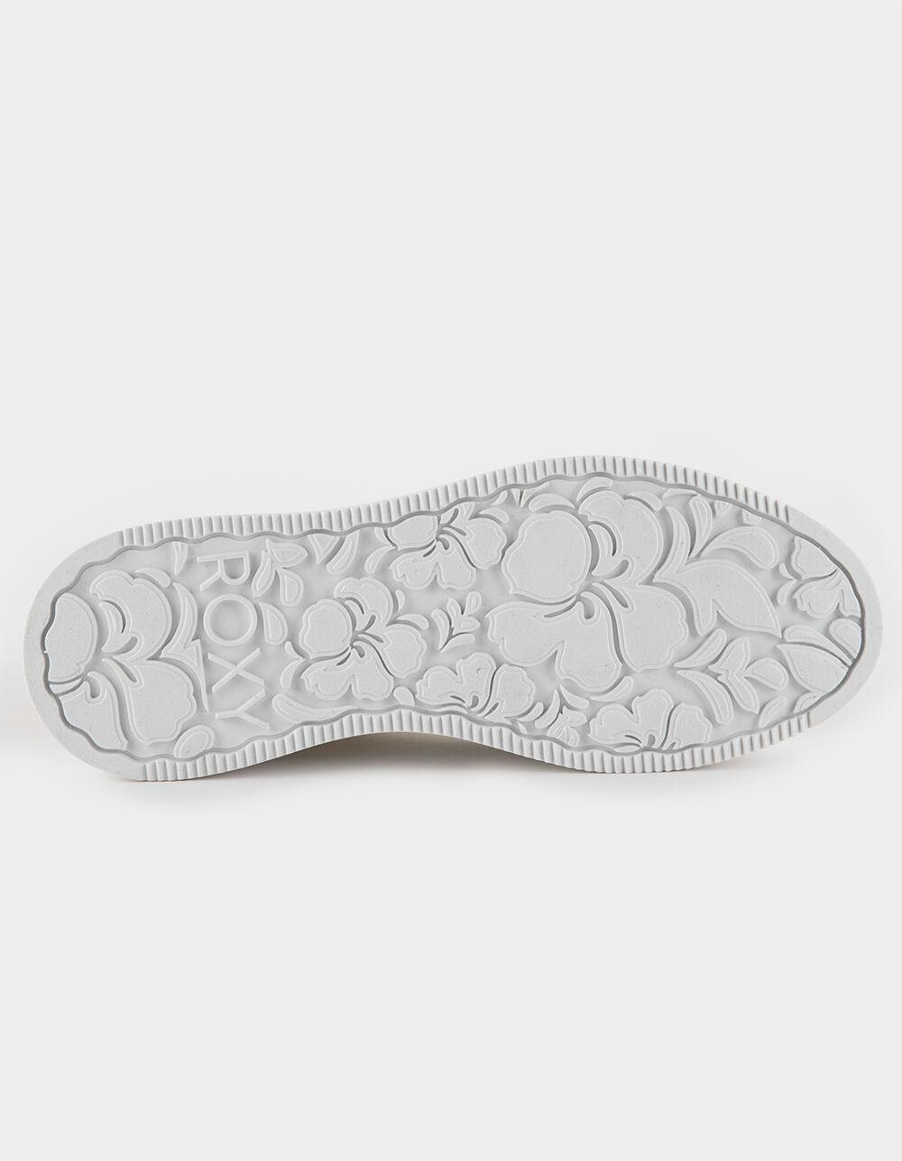 ROXY Sheliahh 2.0 Mid Top Womens Platform Sneakers - WHITE Product Image