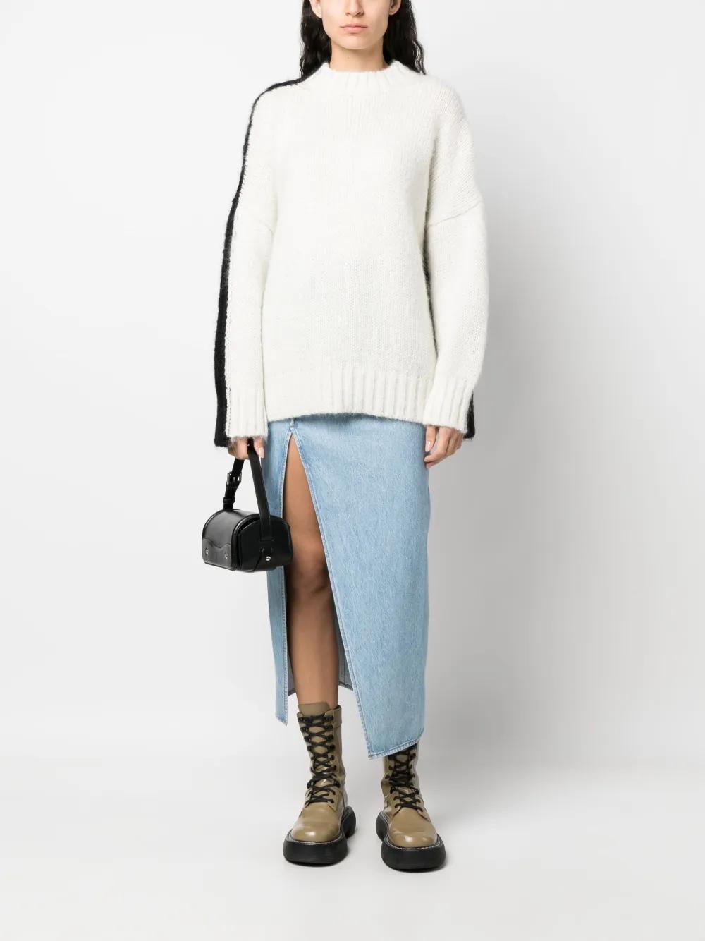 JW ANDERSON Colour-block Crew-neck Jumper In Multicolor Product Image