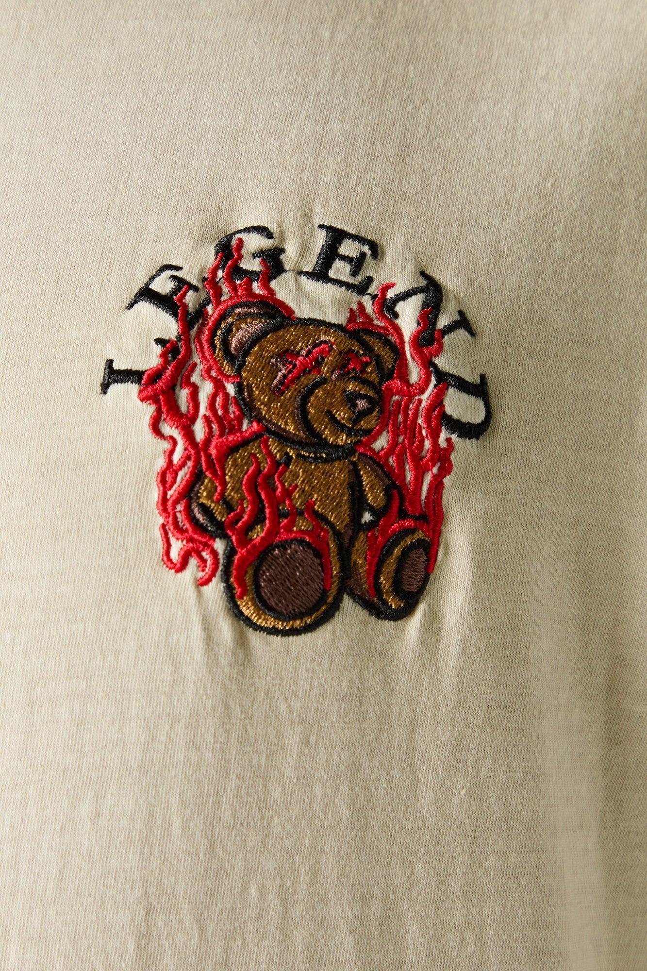 Embroidered Washed T-Shirt Male Product Image
