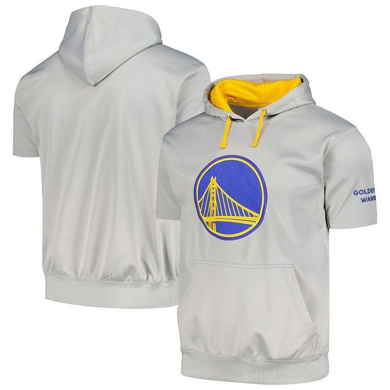 Men's Fanatics Branded Silver Golden State Warriors Big & Tall Logo Pullover Hoodie, Size: 2XB Product Image