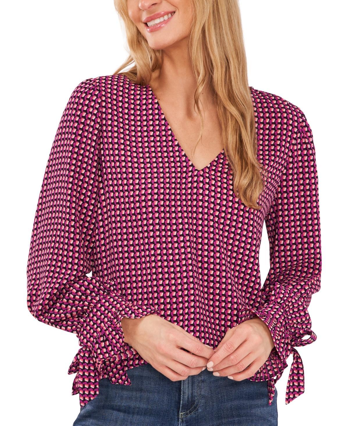 CeCe Tie Sleeve Blouse (Soft Ecru) Women's Clothing Product Image