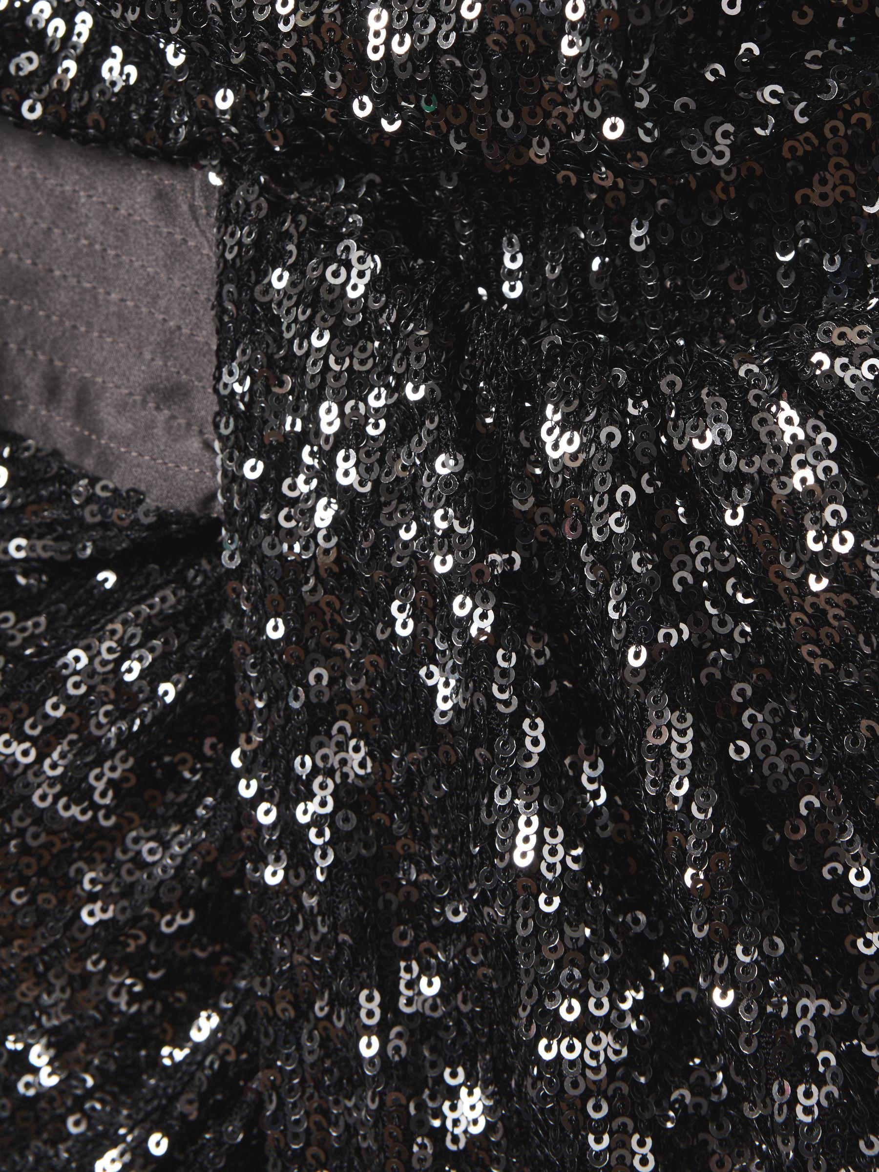 Halston Sequin Mini Dress in Ash Product Image