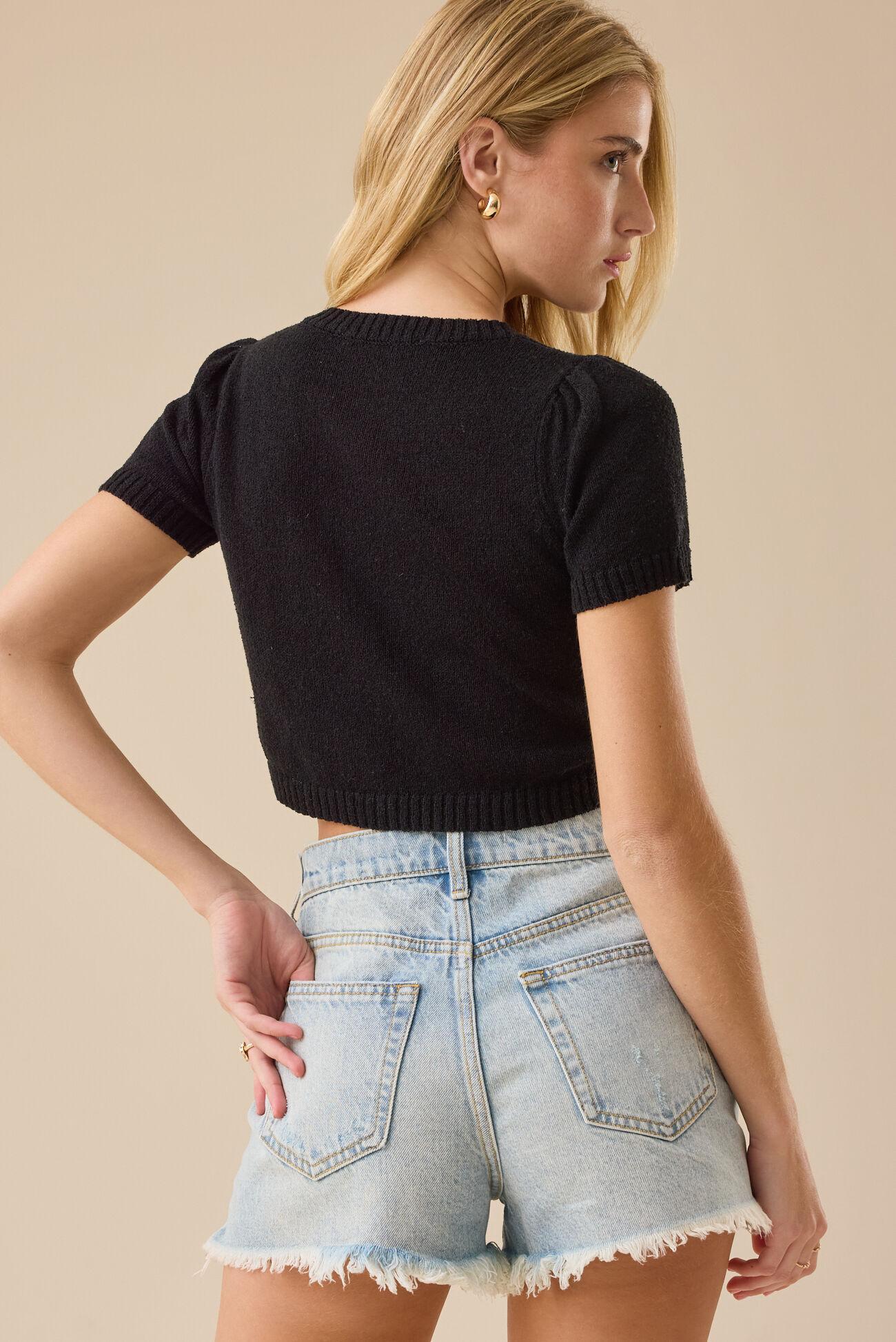Mary Button Up Knit Top Product Image