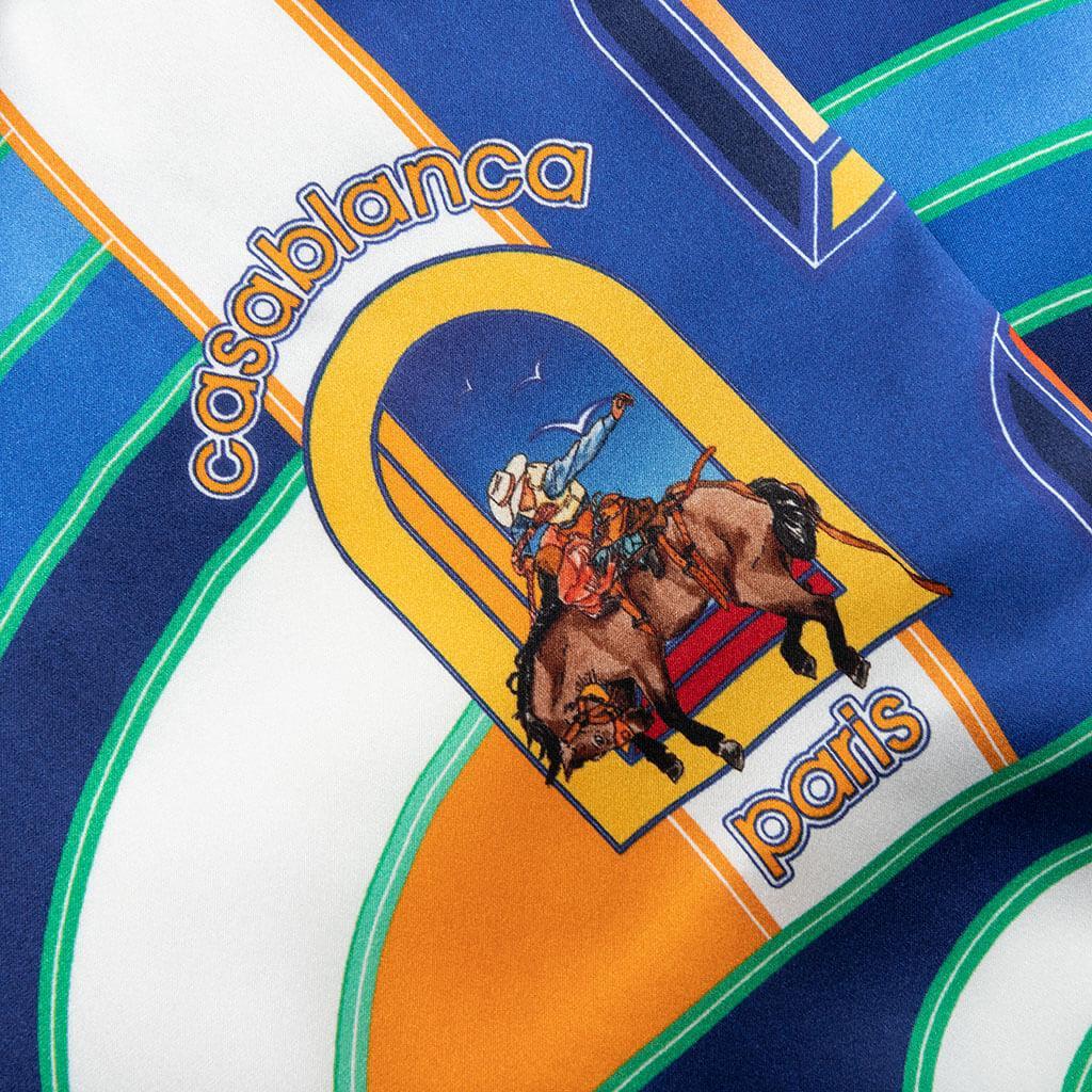 Paysage Silk Satin Shorts - Multi Male Product Image
