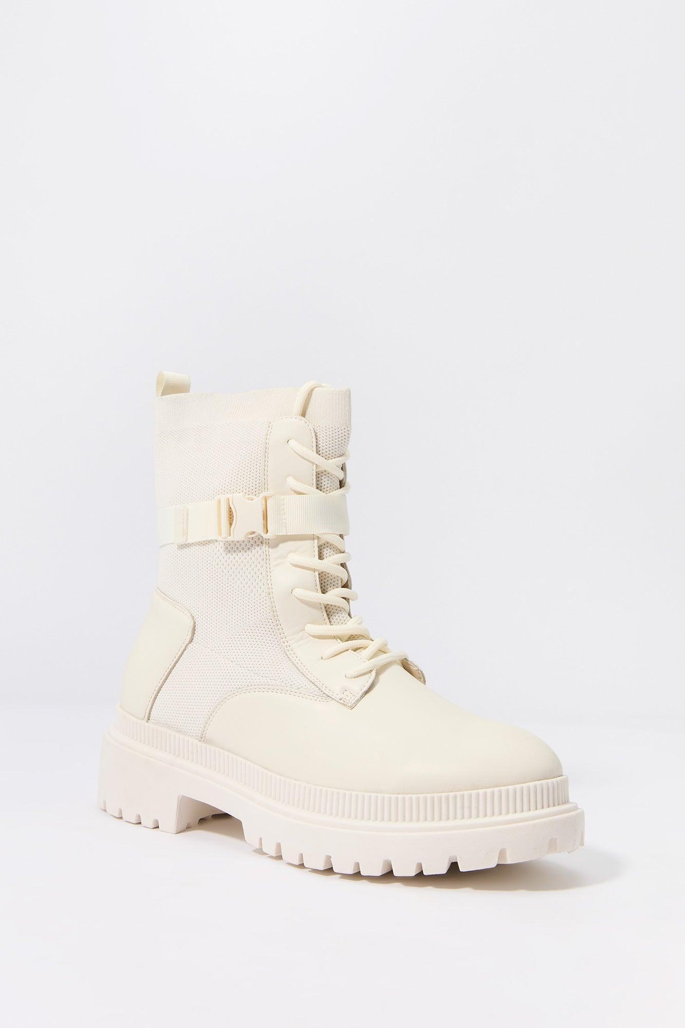 Lace Up Buckled Boot Female Product Image