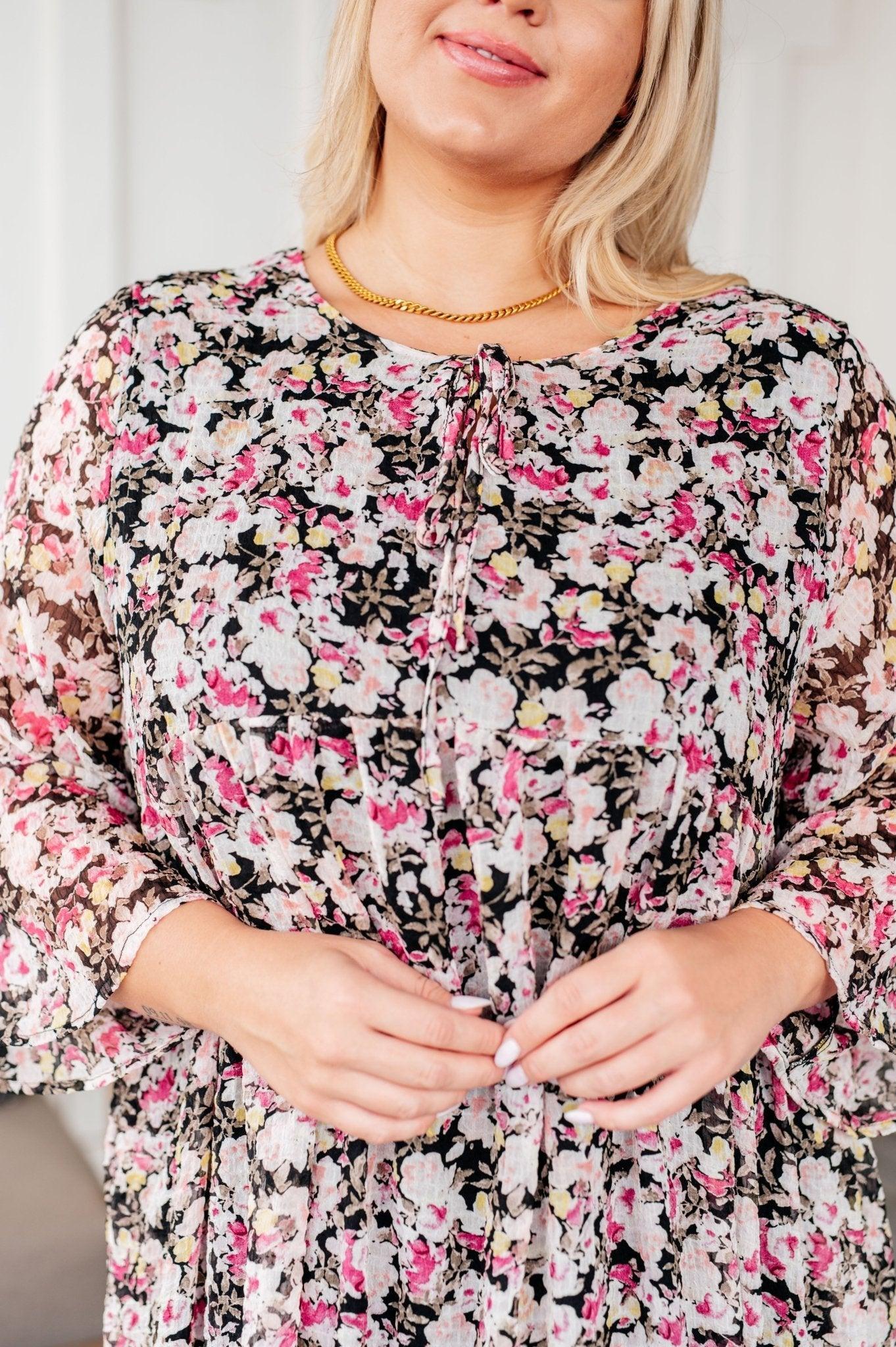 Just a Flirt Pleated Skirt in Magenta Product Image