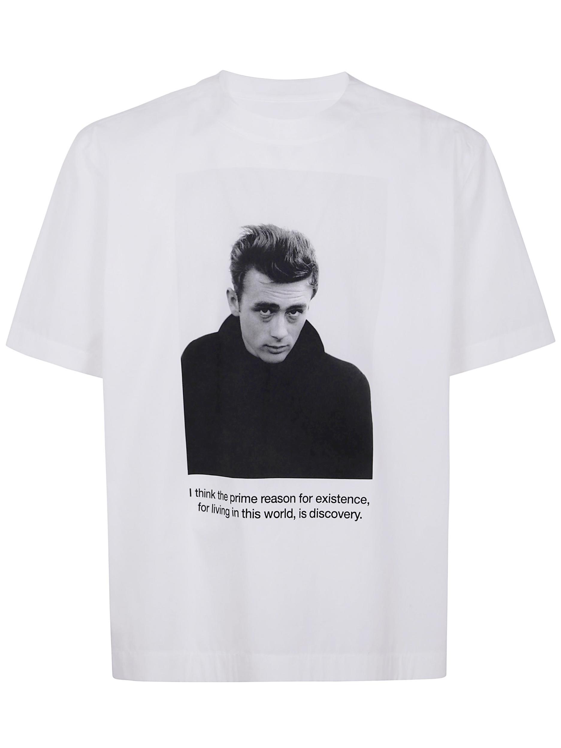 SACAI James Dean Cotton Popelin T-shirt Clothing In White Product Image