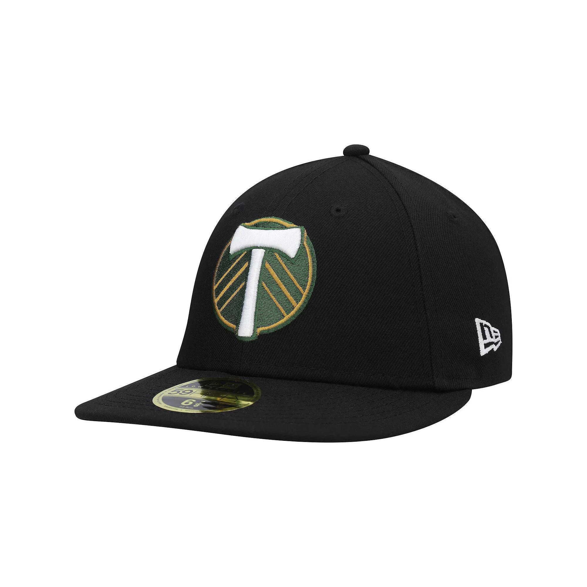 Men's New Era Black Portland Timbers Primary Logo Low Profile 59FIFTY Fitted Hat, Size: 7 1/4 Product Image