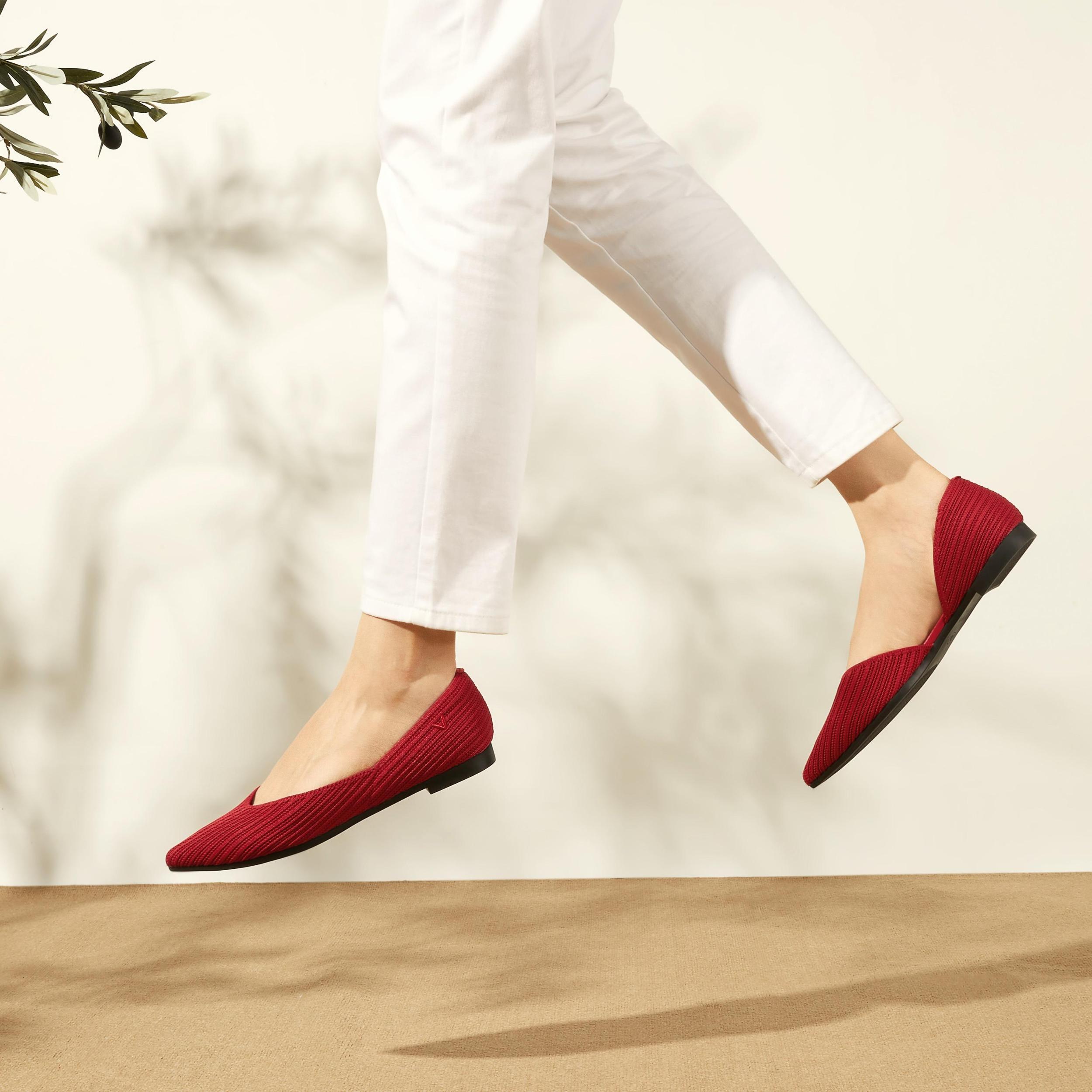 Pointed-Toe D'Orsay Flats (Melia) Product Image