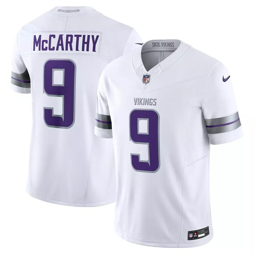 Men's Nike J.J. McCarthy White Minnesota Vikings Vapor F.U.S.E. Limited Jersey, Size: XL Product Image
