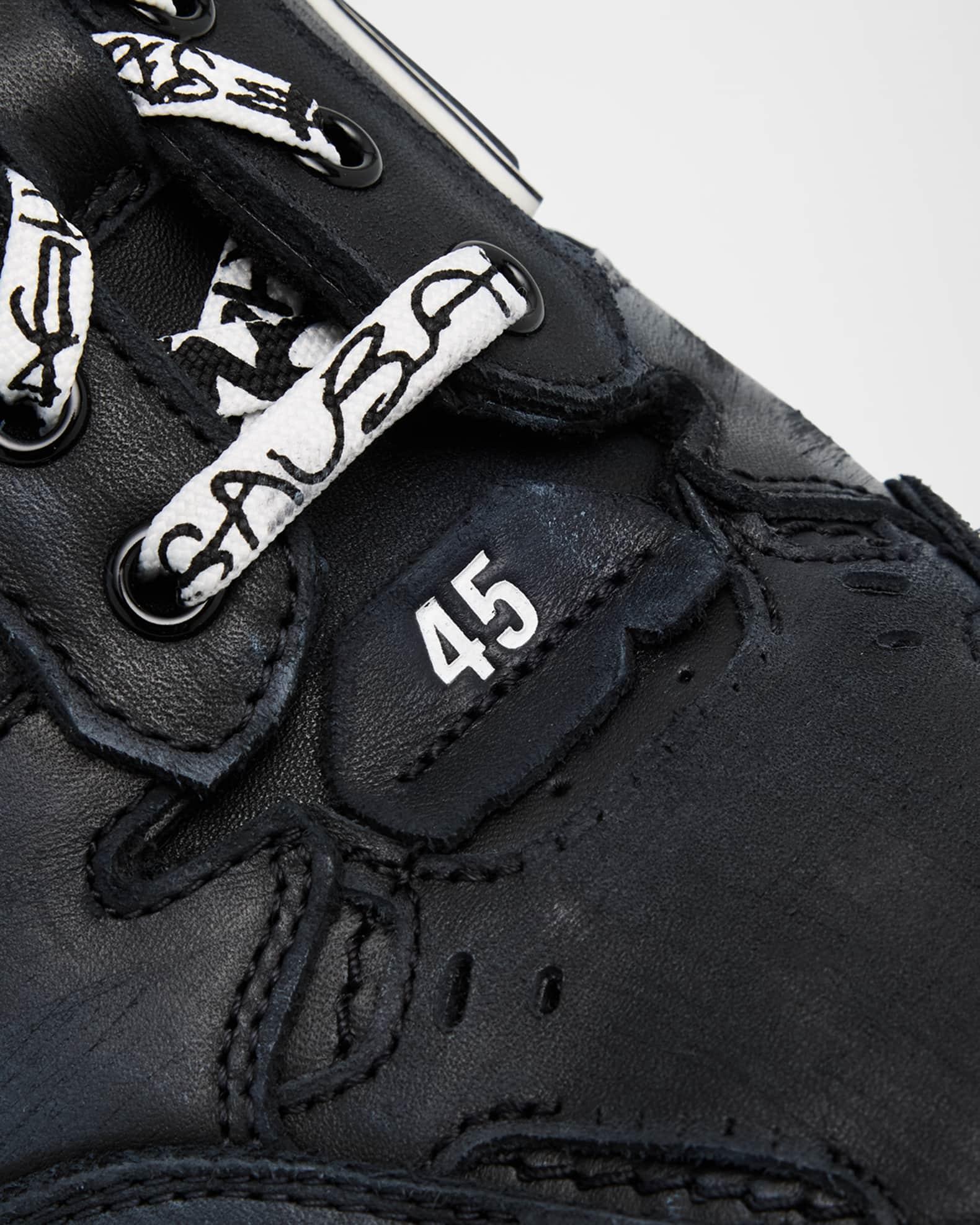 Men's Hamptons Leather Low-Top Sneakers Product Image