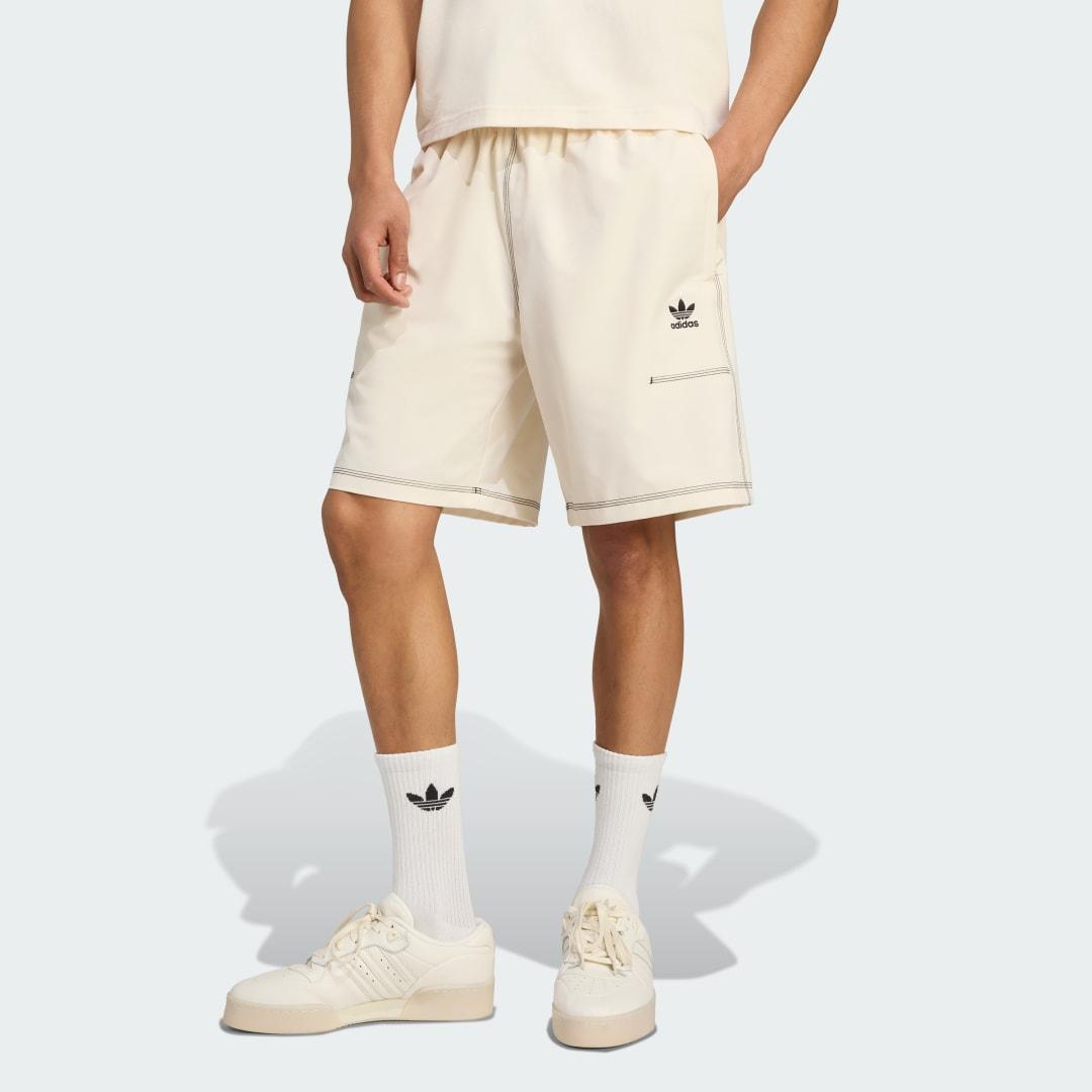 adidas Trefoil Essentials Shorts Tech Olive M Mens Product Image