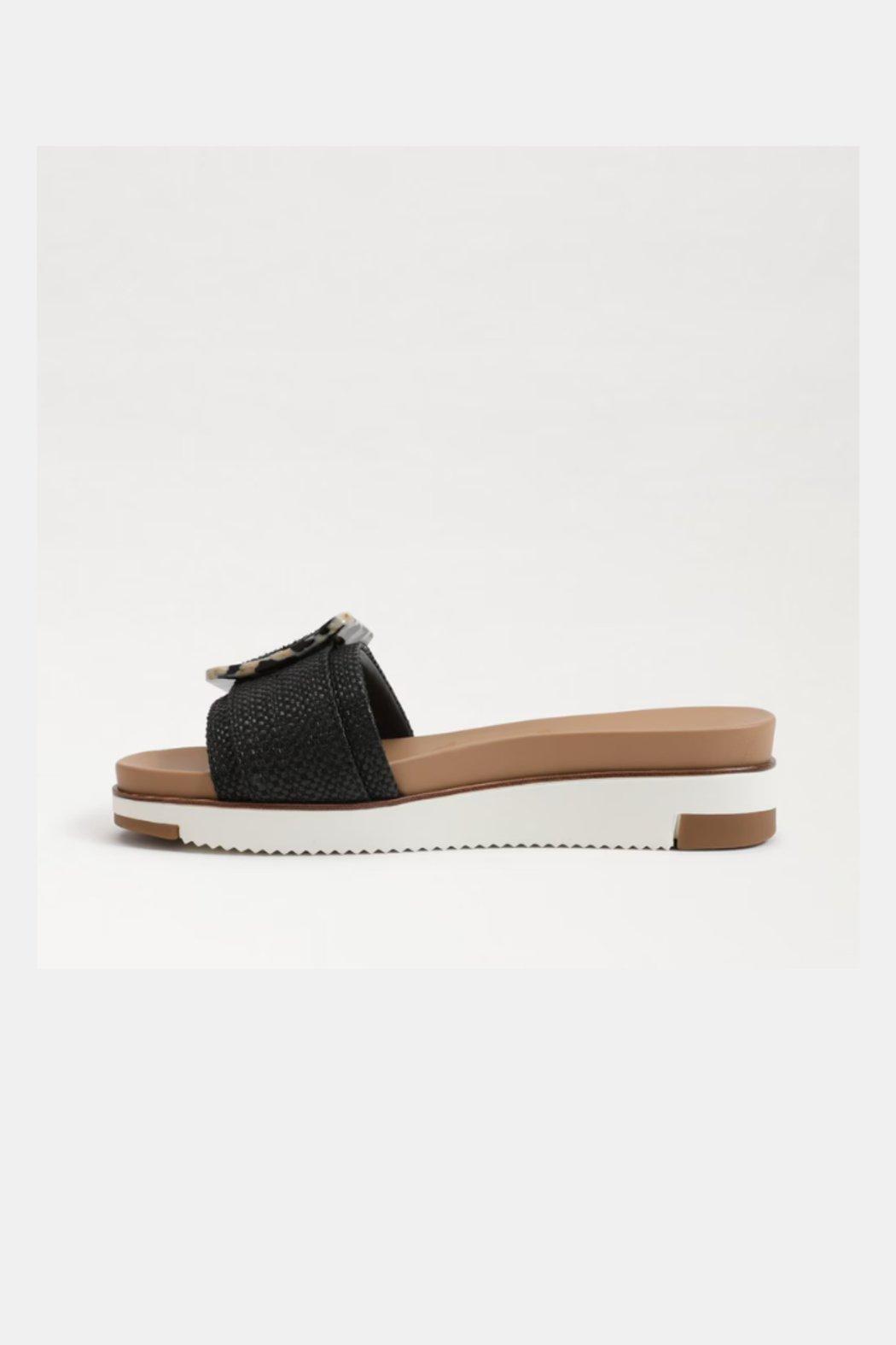 Ariane Black Weave Platform Sandal Product Image