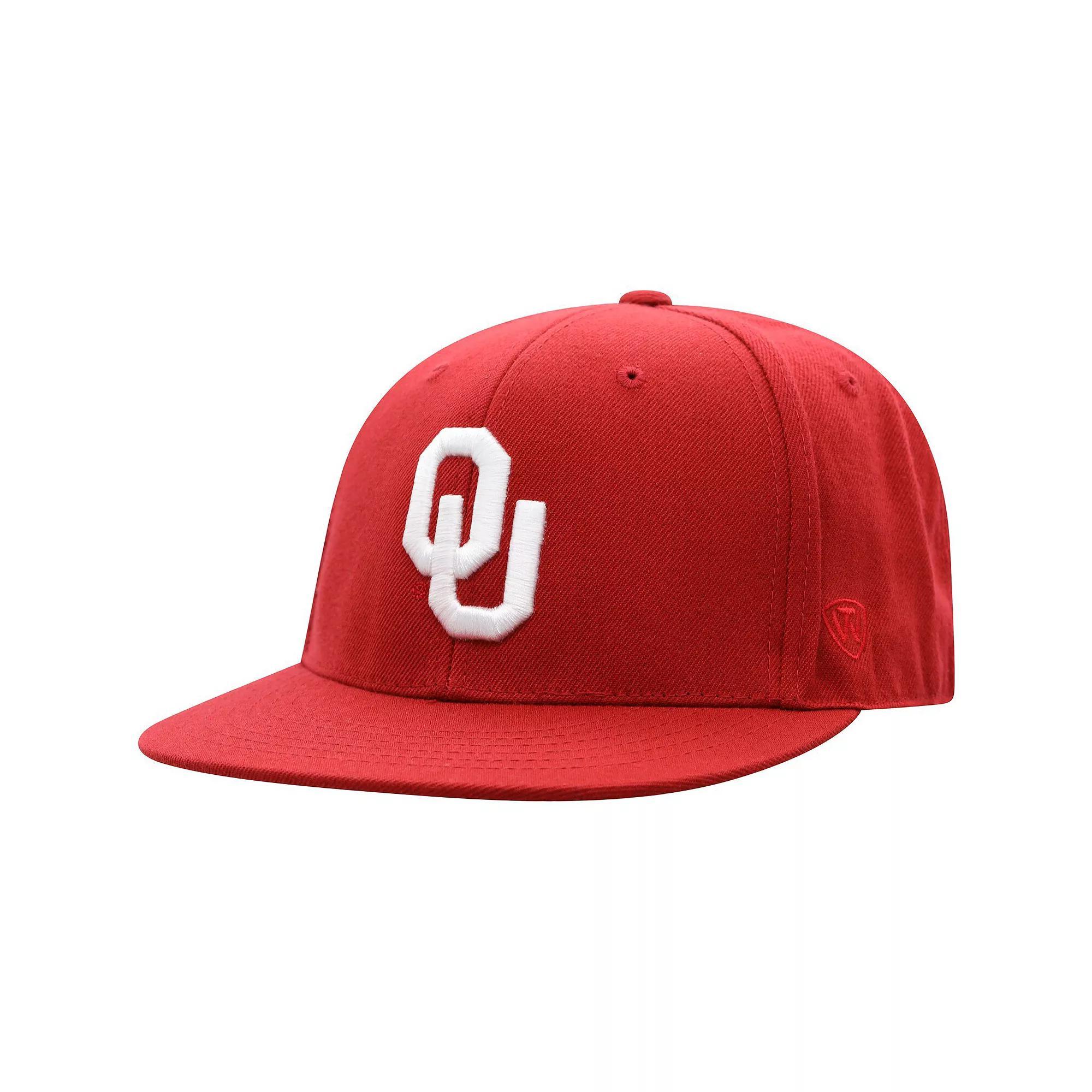Men's Top of the World Crimson Oklahoma Sooners Team Color Fitted Hat, Size: 6 7/8, Red Product Image
