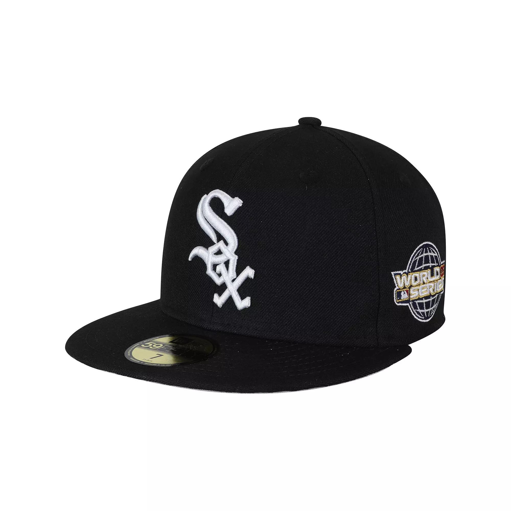 Men's New Era Black Chicago White Sox 2005 World Series Wool 59FIFTY Fitted Hat, Size: 7 1/4 Product Image