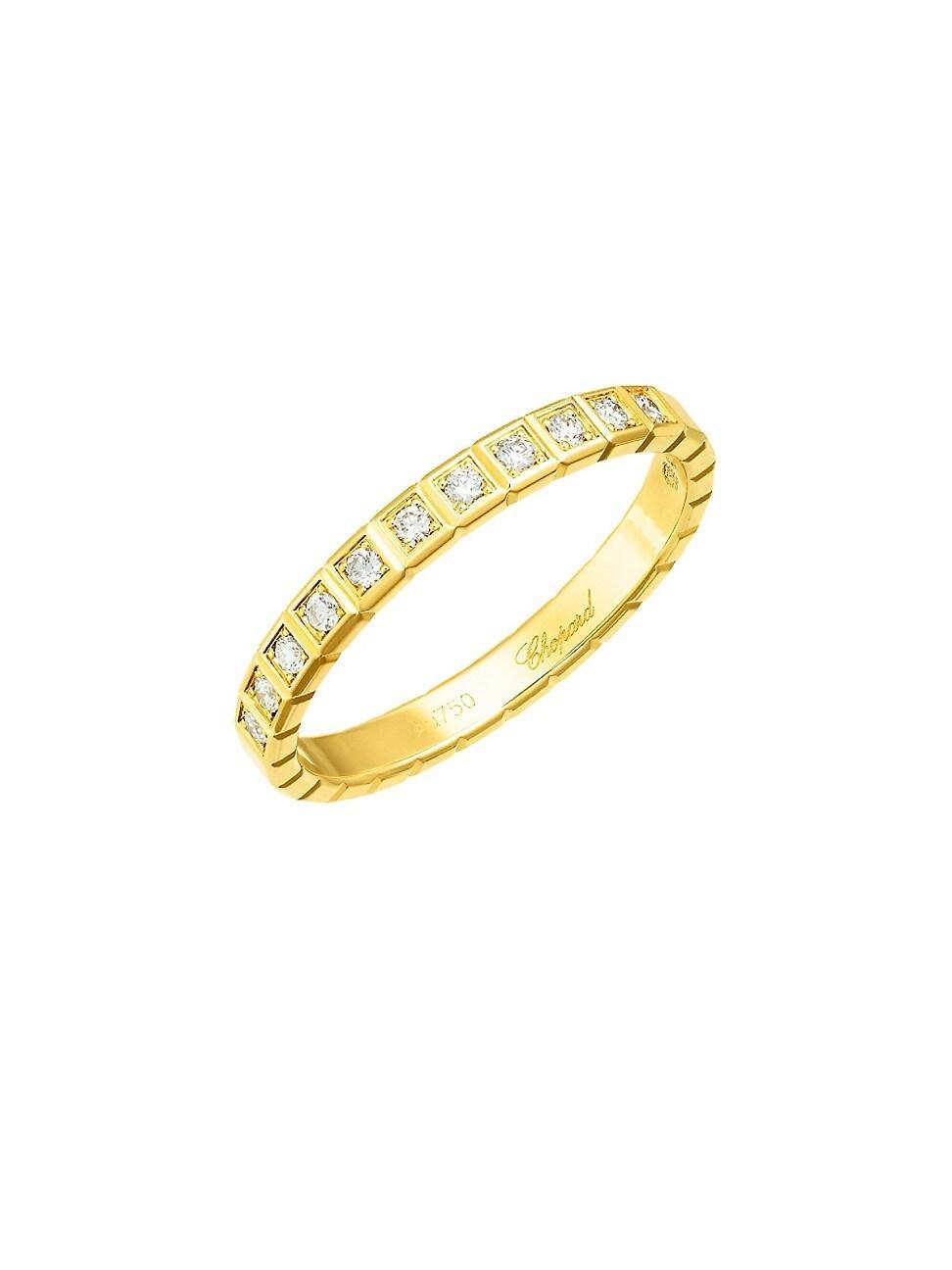 Womens Ice Cube Diamond & 18K Yellow Gold Ring Product Image