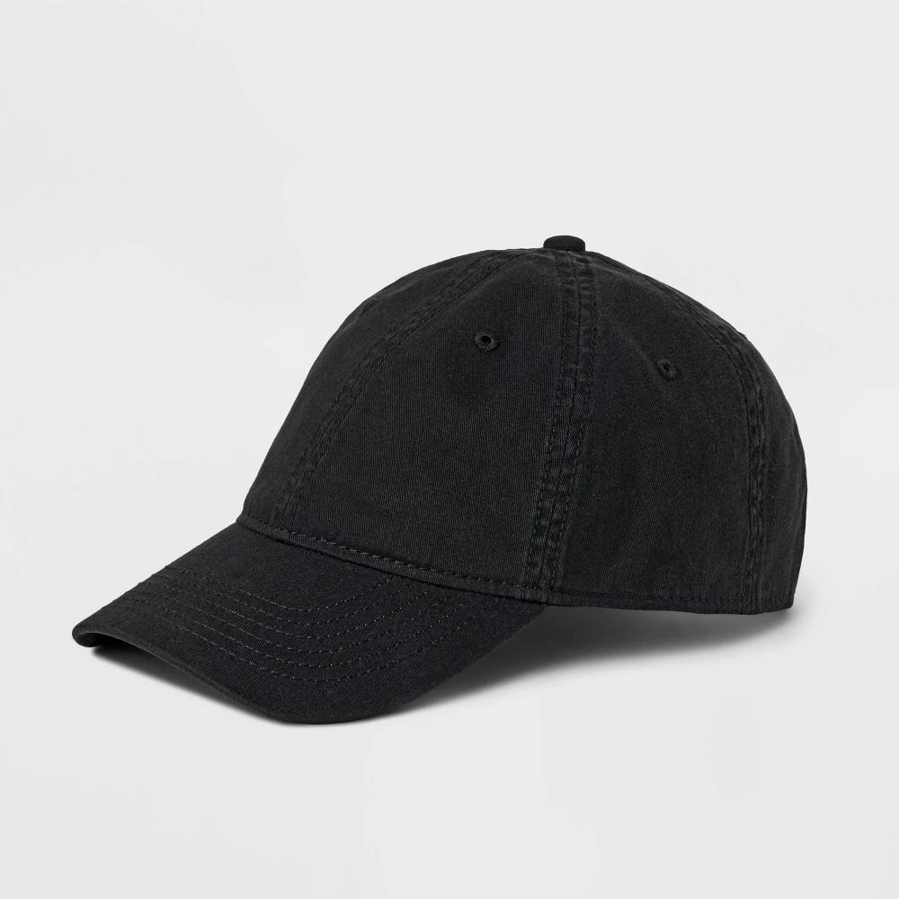 Men's Cotton Washed Baseball Hat - Goodfellow & Co™ Navy Blue Product Image