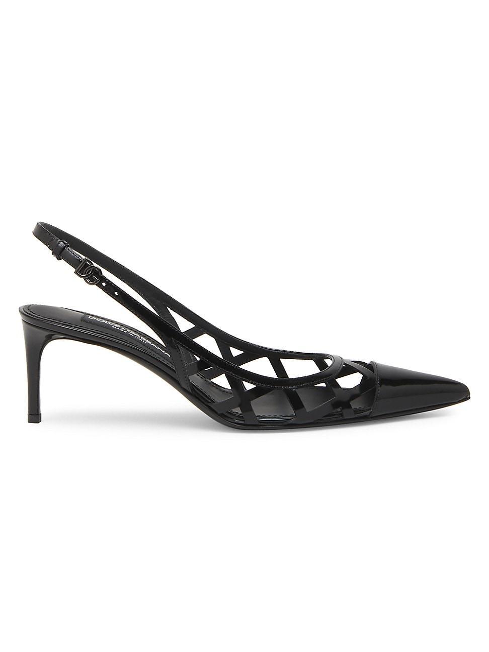 Dolce & Gabbana Womens Pointed Toe Slingback Sandals Product Image