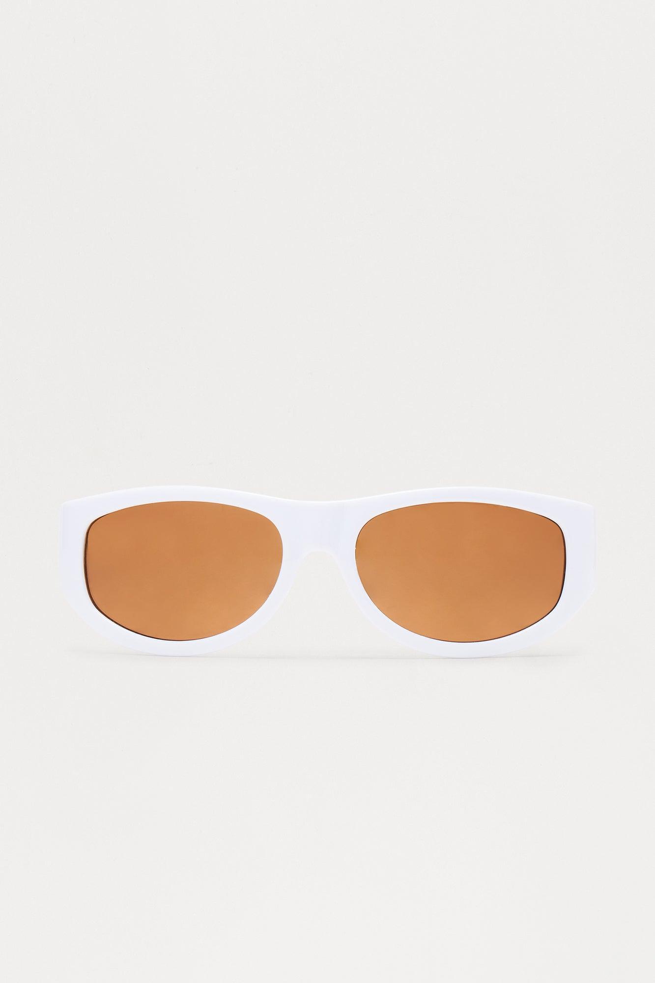 Just Keep Going Sunglasses  - White Product Image